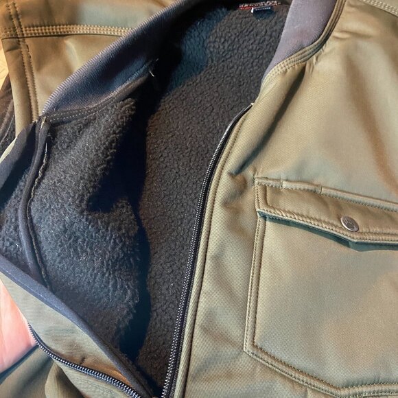 Alaskan Hardgear Men 2XLT Prudhoe Bay Vest Green Full Zip Fleece Lined Utility - Picture 5 of 10